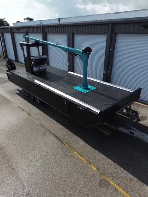 Fresh Off the Press — Brand new barge ready for service | HDPE work barge for sale, Fort Myers, FL
