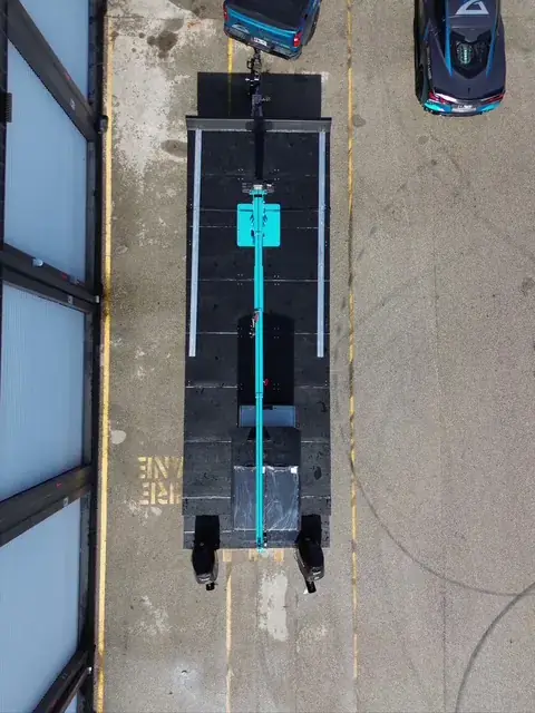 Top Side — Bird’s eye view of the HDPE barge | HDPE work barge for sale, Fort Myers, FL