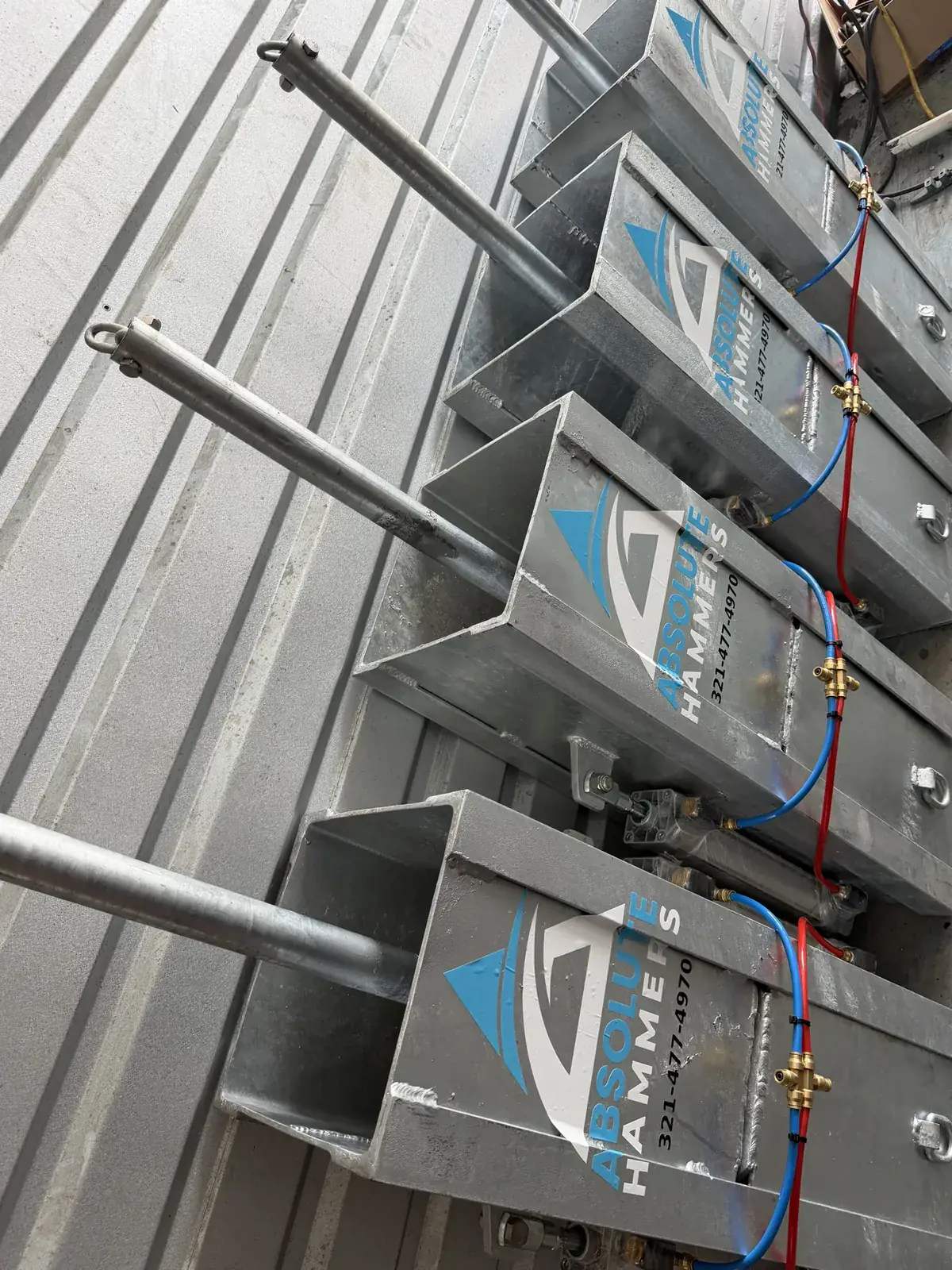 Shop Line-Up — Fresh off the fabrication line — pneumatics dialed in | HDPE work barge for sale, Fort Myers, FL