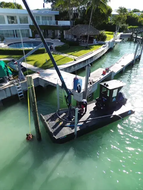Delivery Ready — On the trailer, ready to ship anywhere in the lower 48 | HDPE work barge for sale, Fort Myers, FL