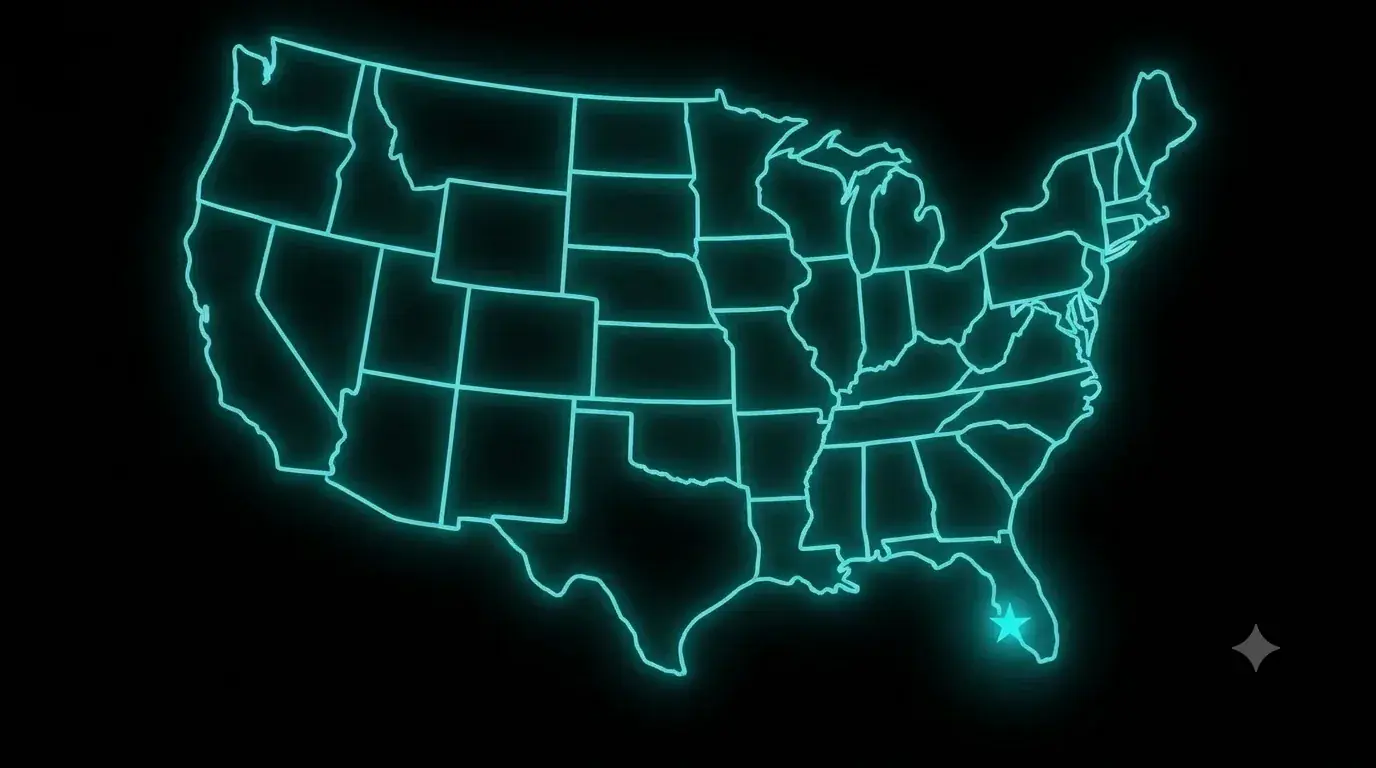 Lower 48 delivery coverage map